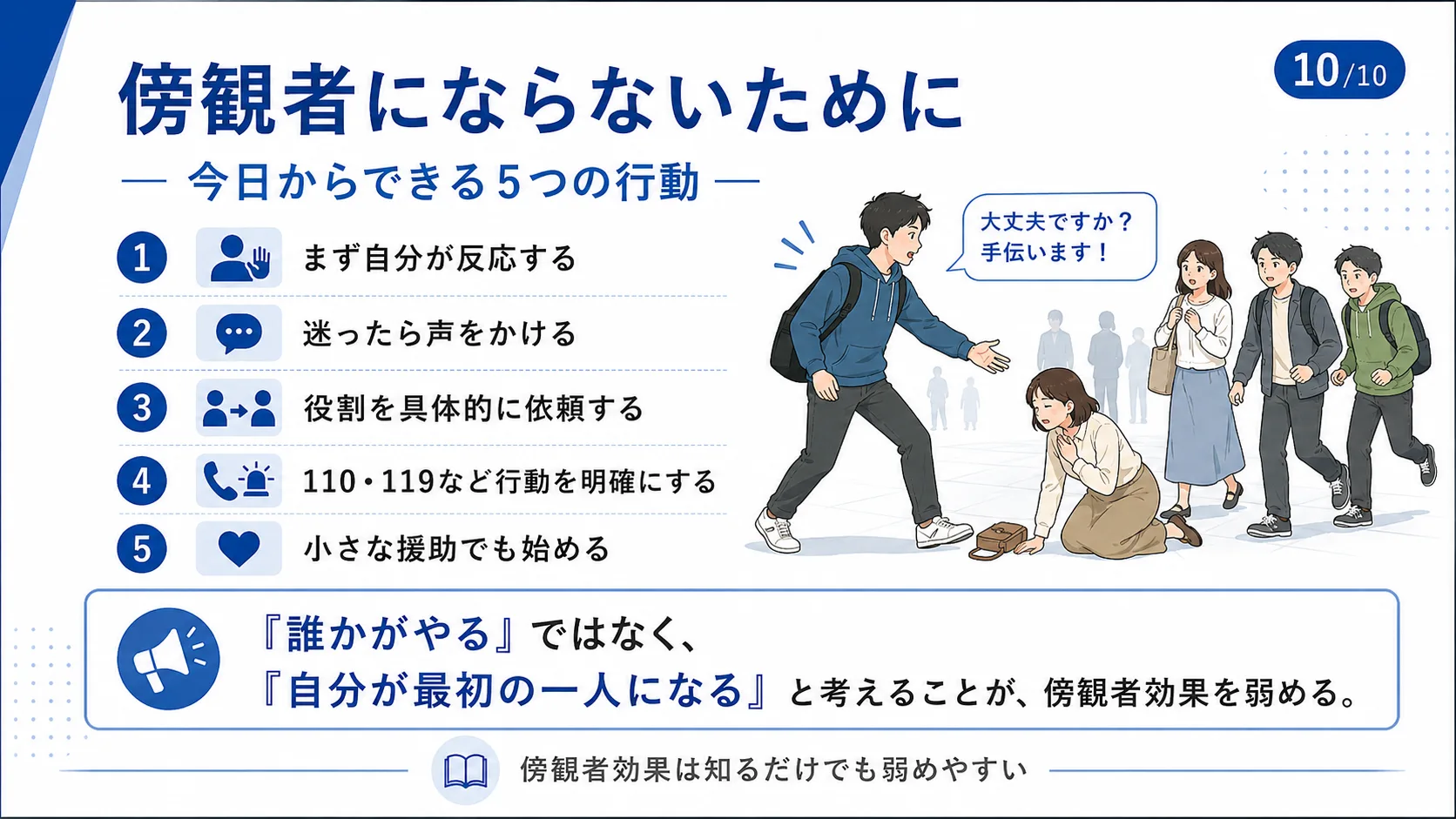 傍観者にならないために