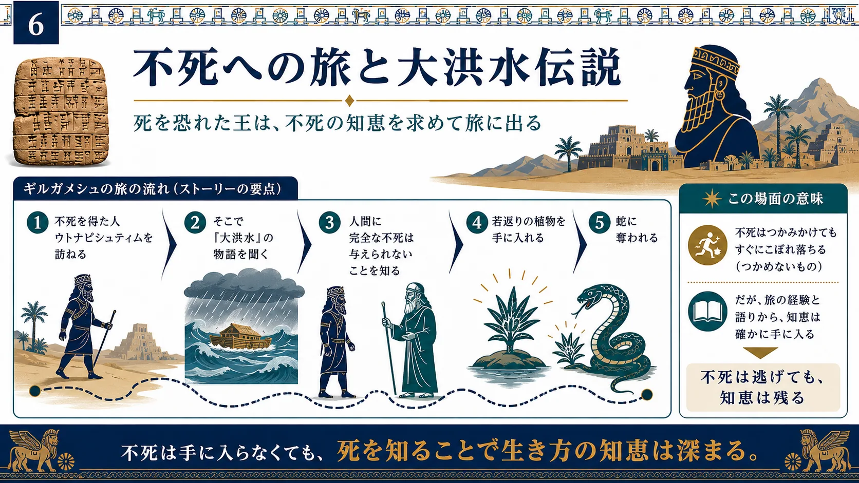 不死への旅と大洪水伝説