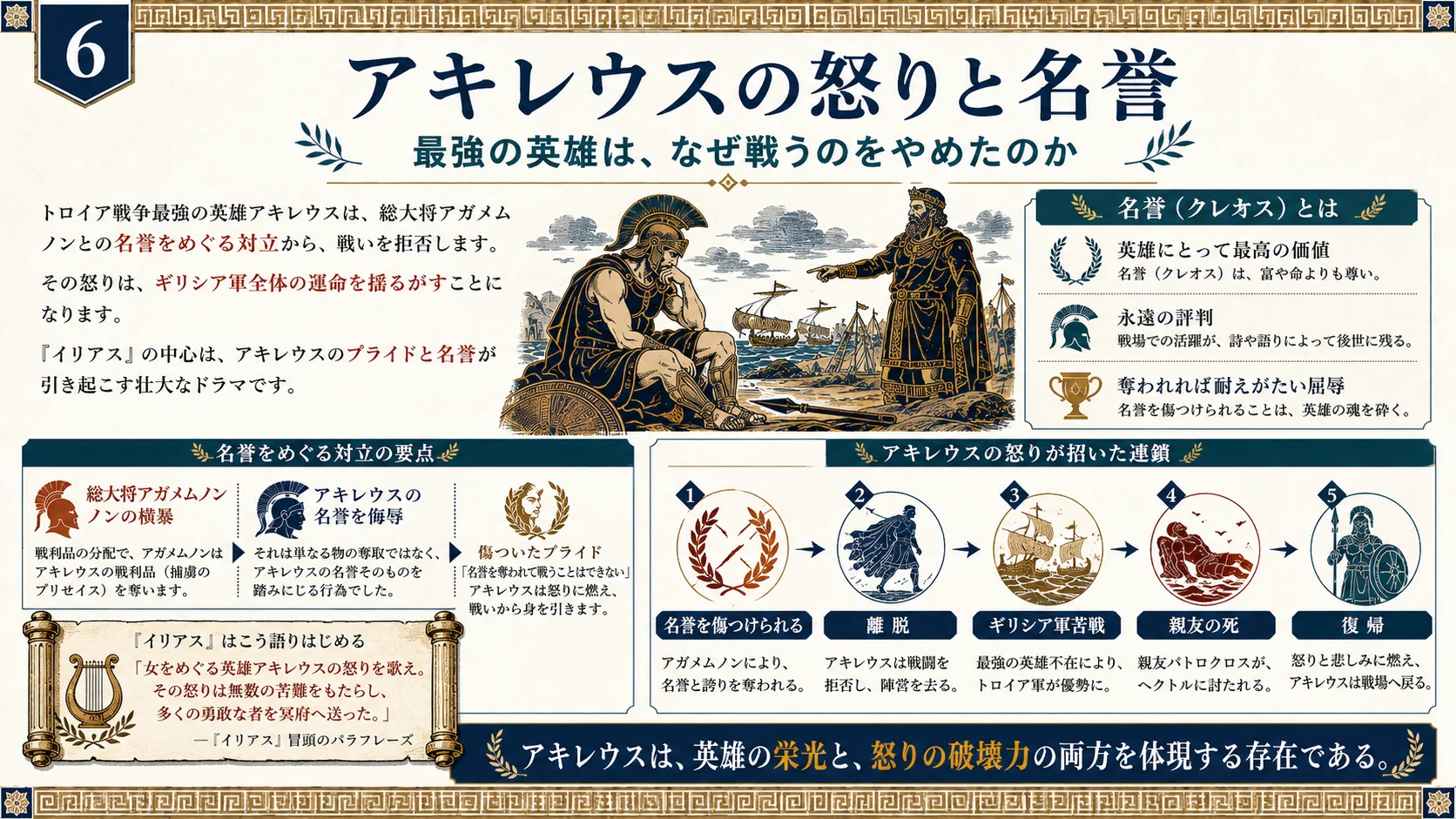 アキレウスの怒りと名誉