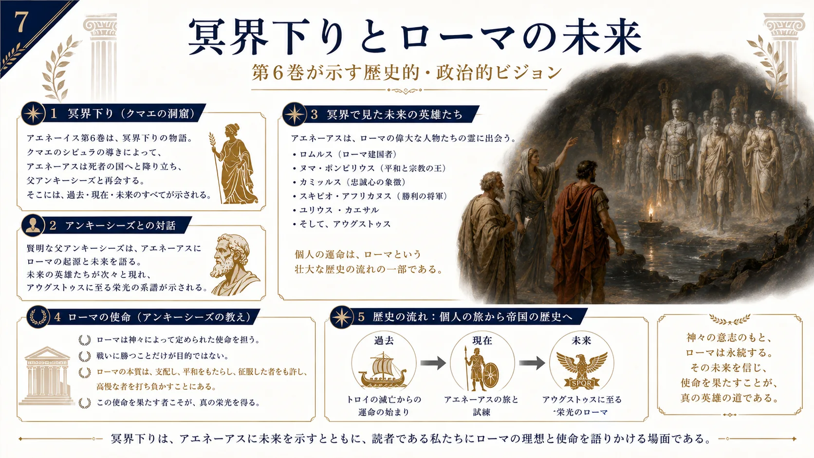 冥界下りとローマの未来