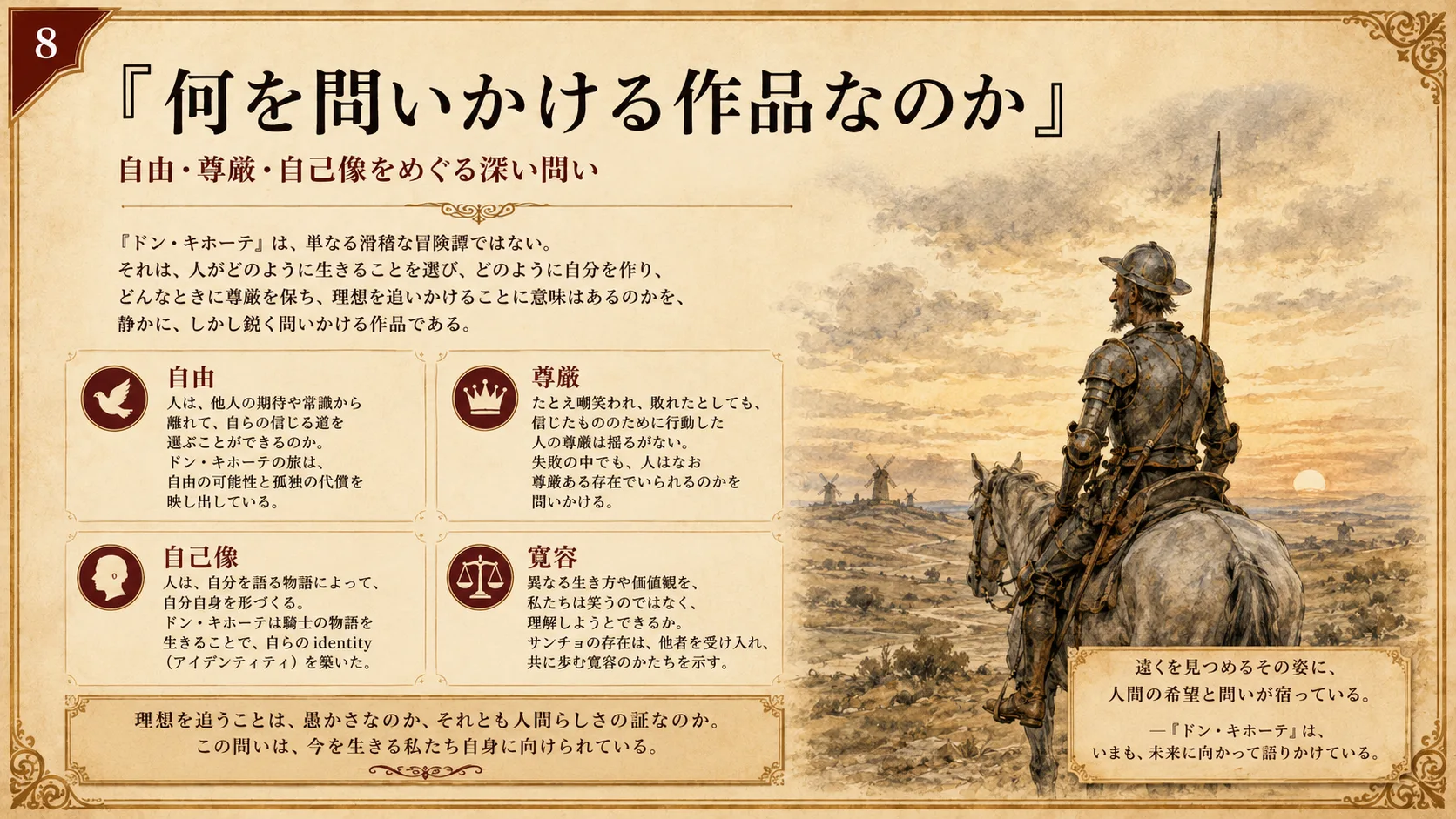 何を問いかける作品なのか