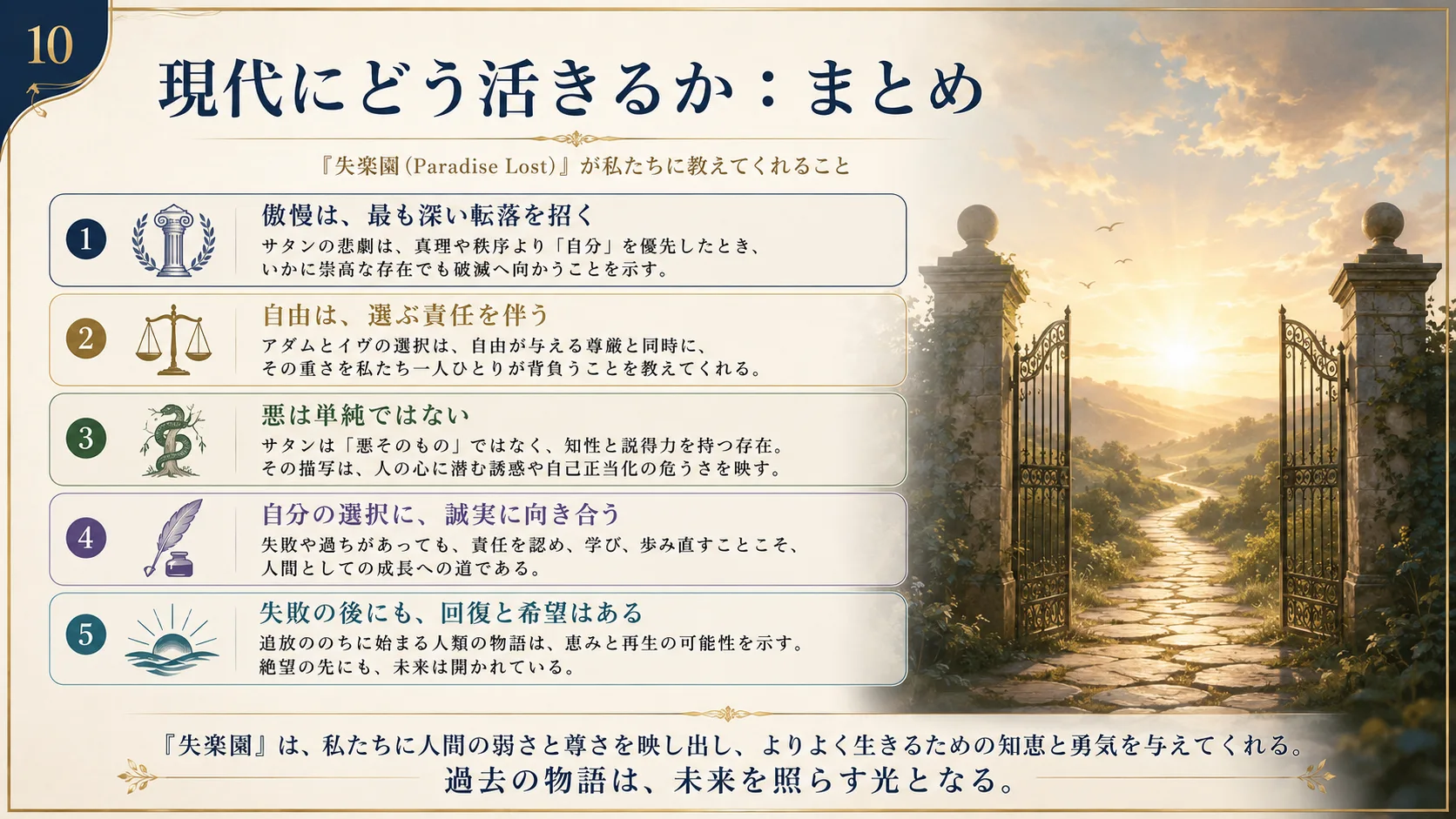 現代にどう活きるか：まとめ