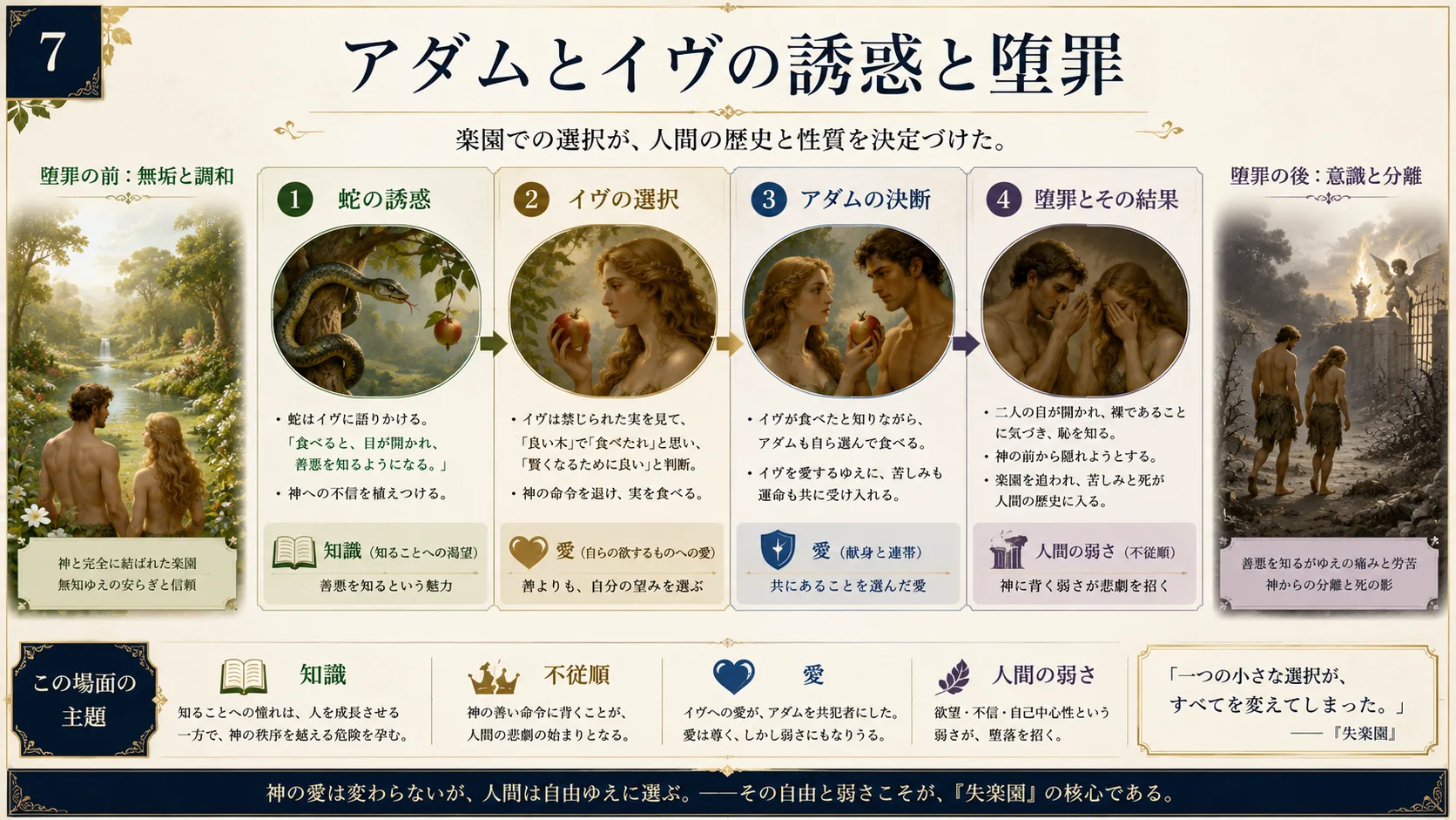 アダムとイヴの誘惑と堕罪