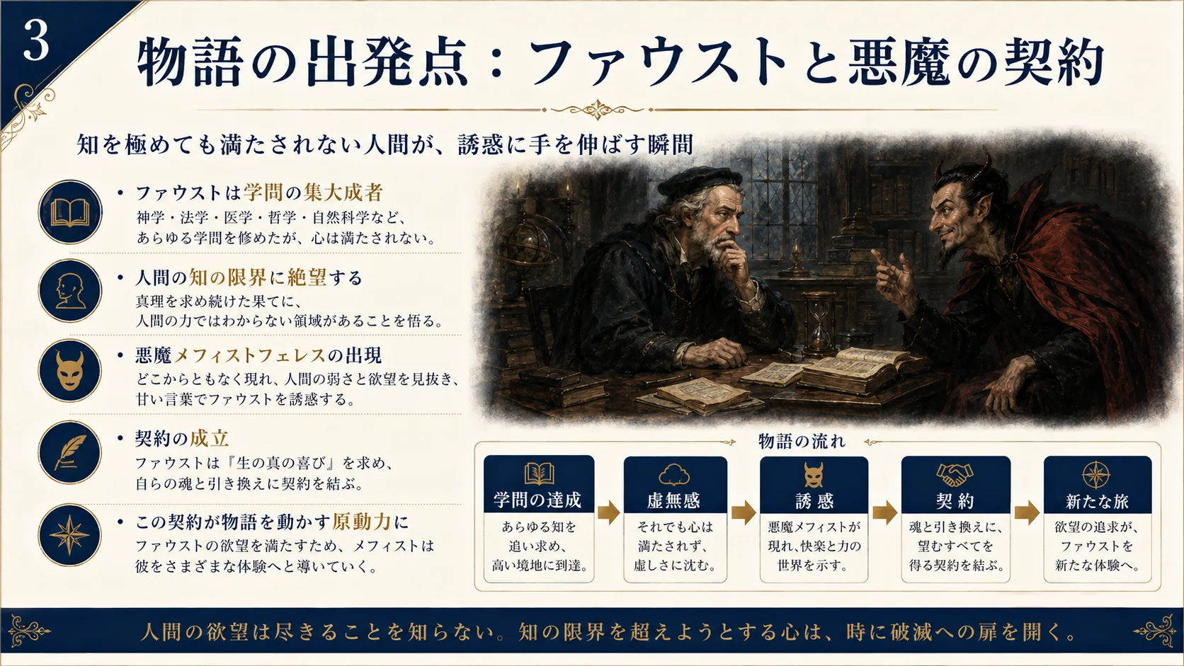 物語の出発点：ファウストと悪魔の契約