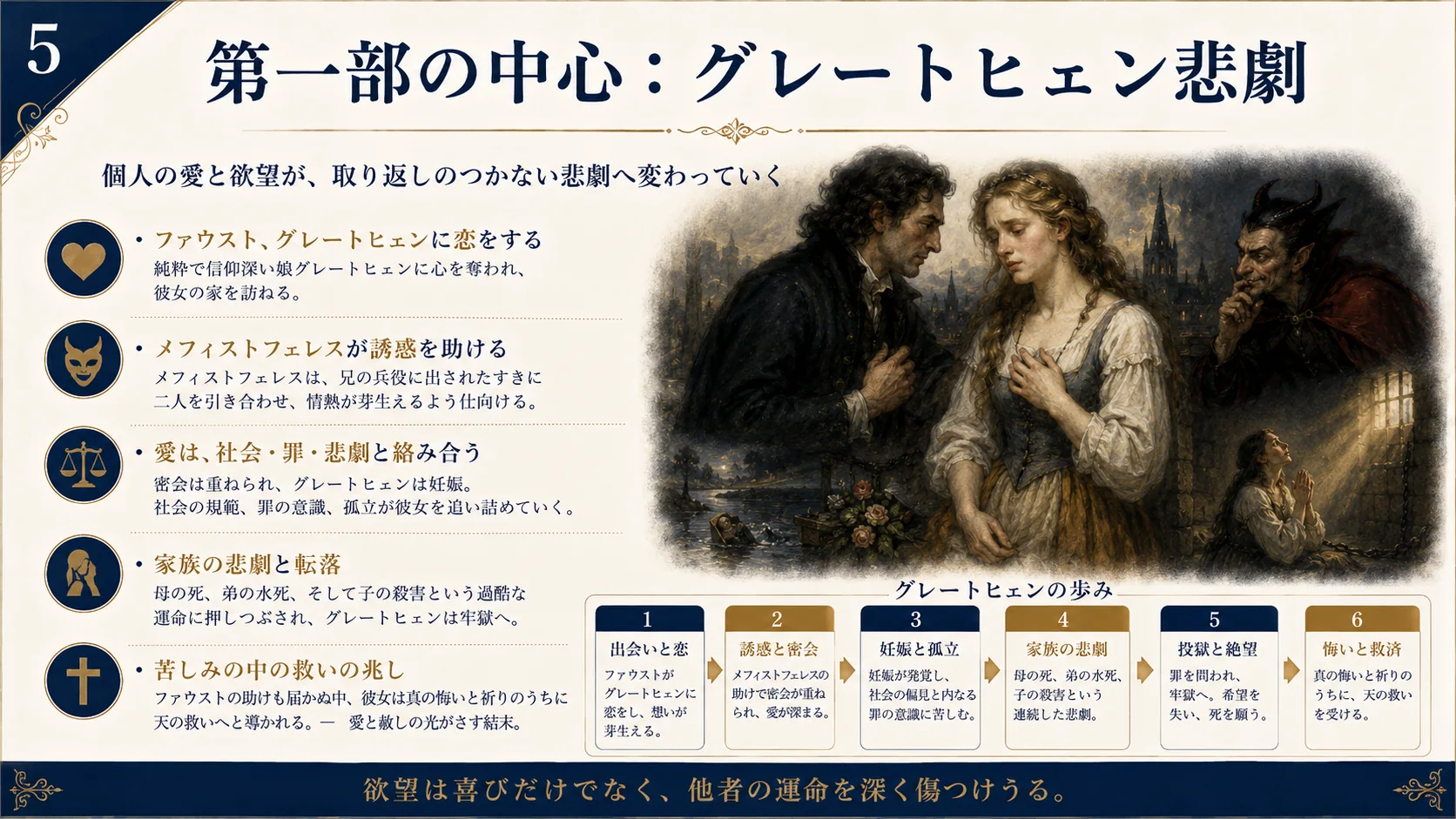 第一部の中心：グレートヒェン悲劇