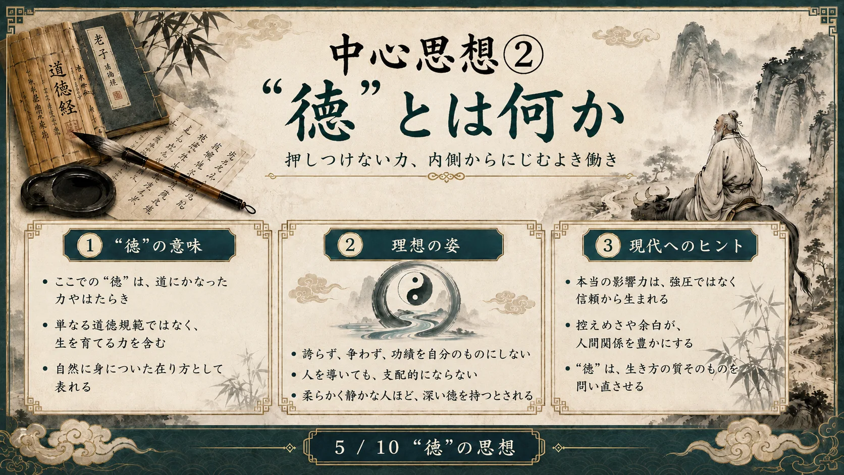 中心思想②「徳」とは何か
