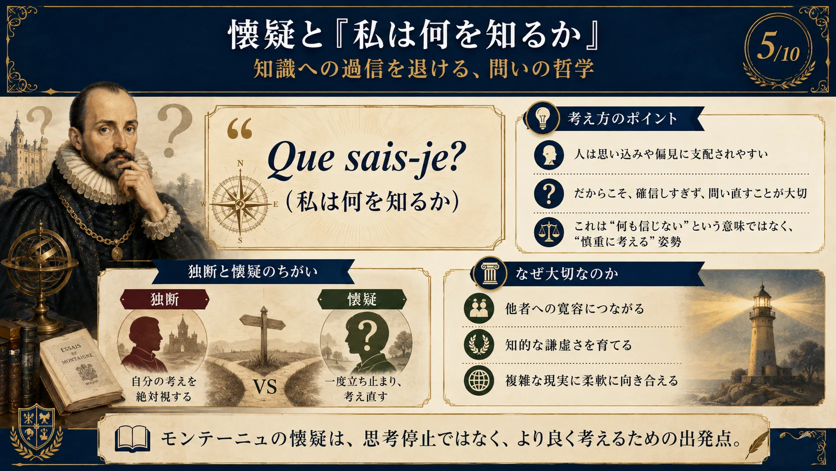懐疑と「私は何を知るか」