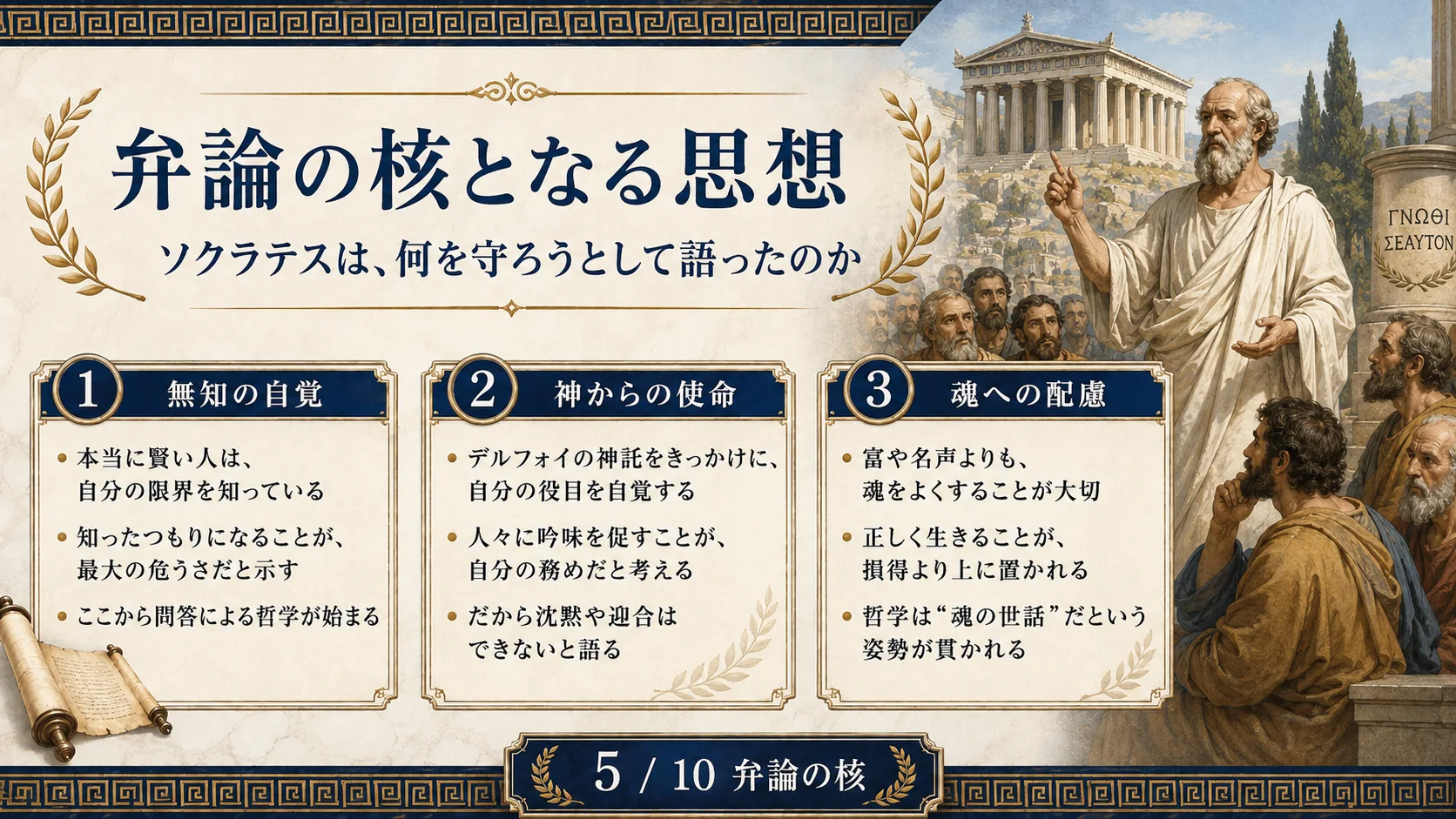 弁論の核となる思想