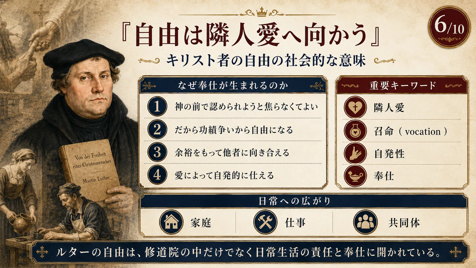 自由は隣人愛へ向かう