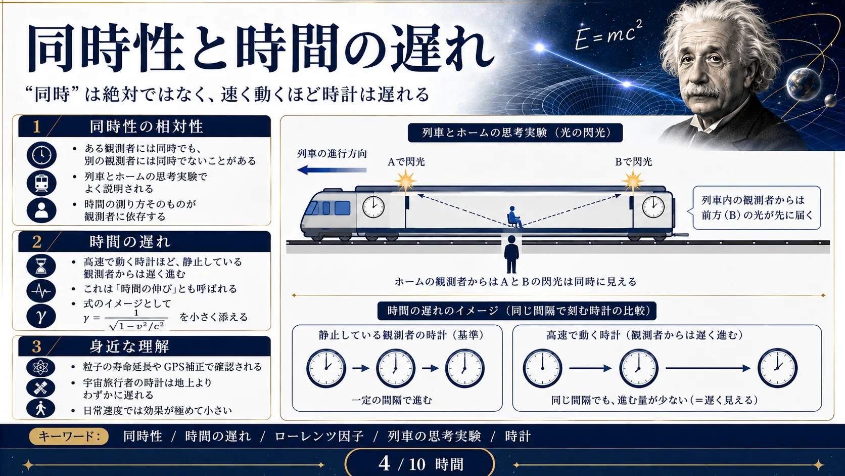 同時性と時間の遅れ