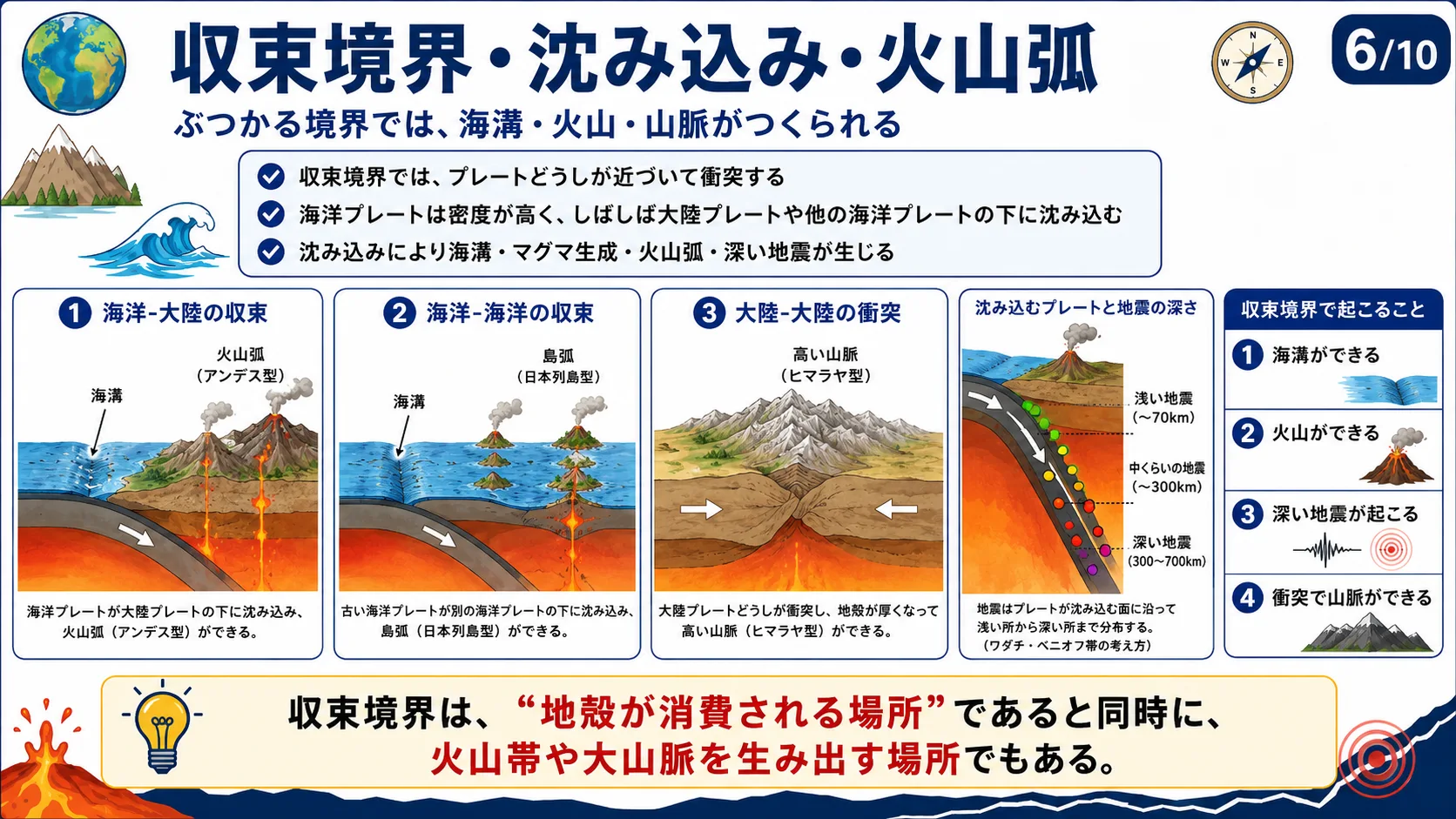 沈み込み帯と地震・火山