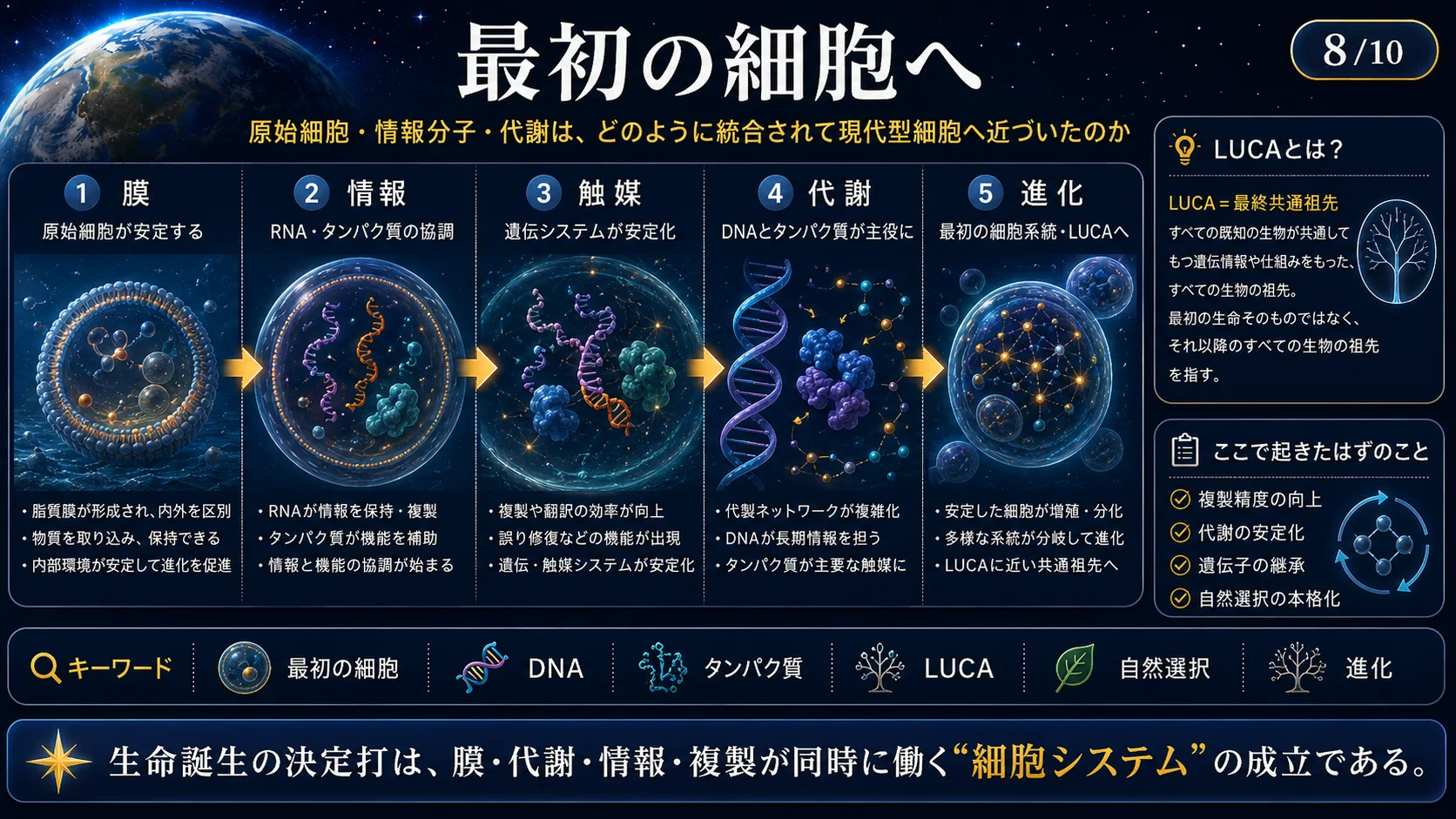 最初の生命と共通祖先
