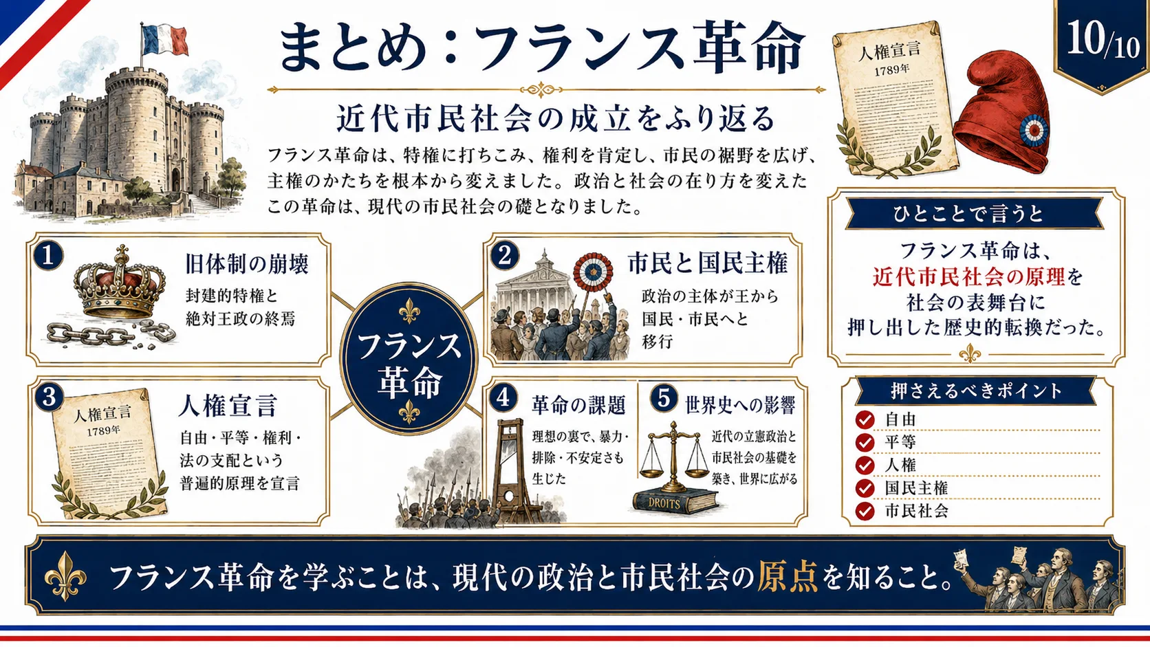 まとめ：フランス革命
