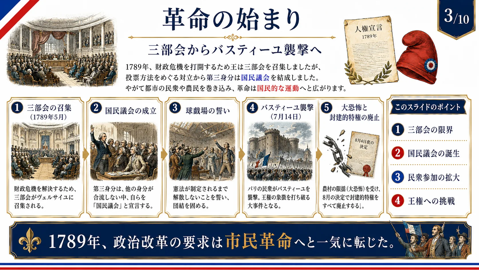 革命の始まり