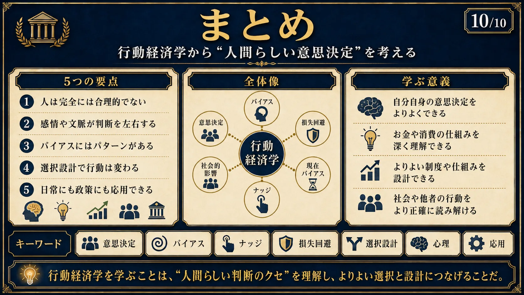 まとめ：行動経済学