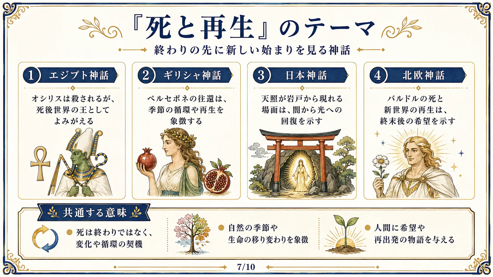 「死と再生」のテーマ