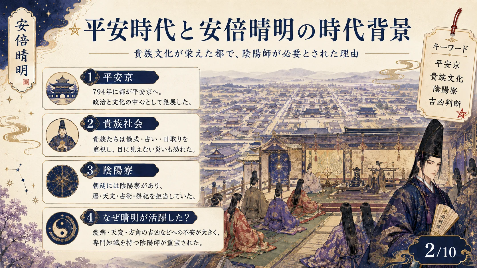 平安時代と安倍晴明の時代背景