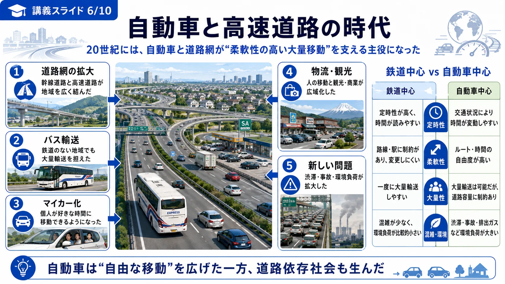 自動車と高速道路の時代