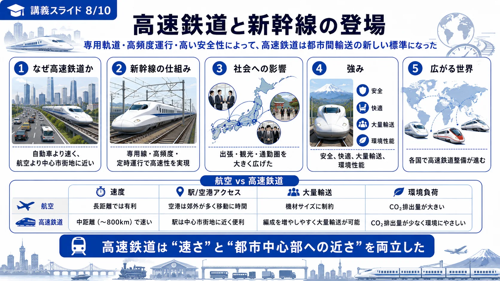 高速鉄道と新幹線の登場
