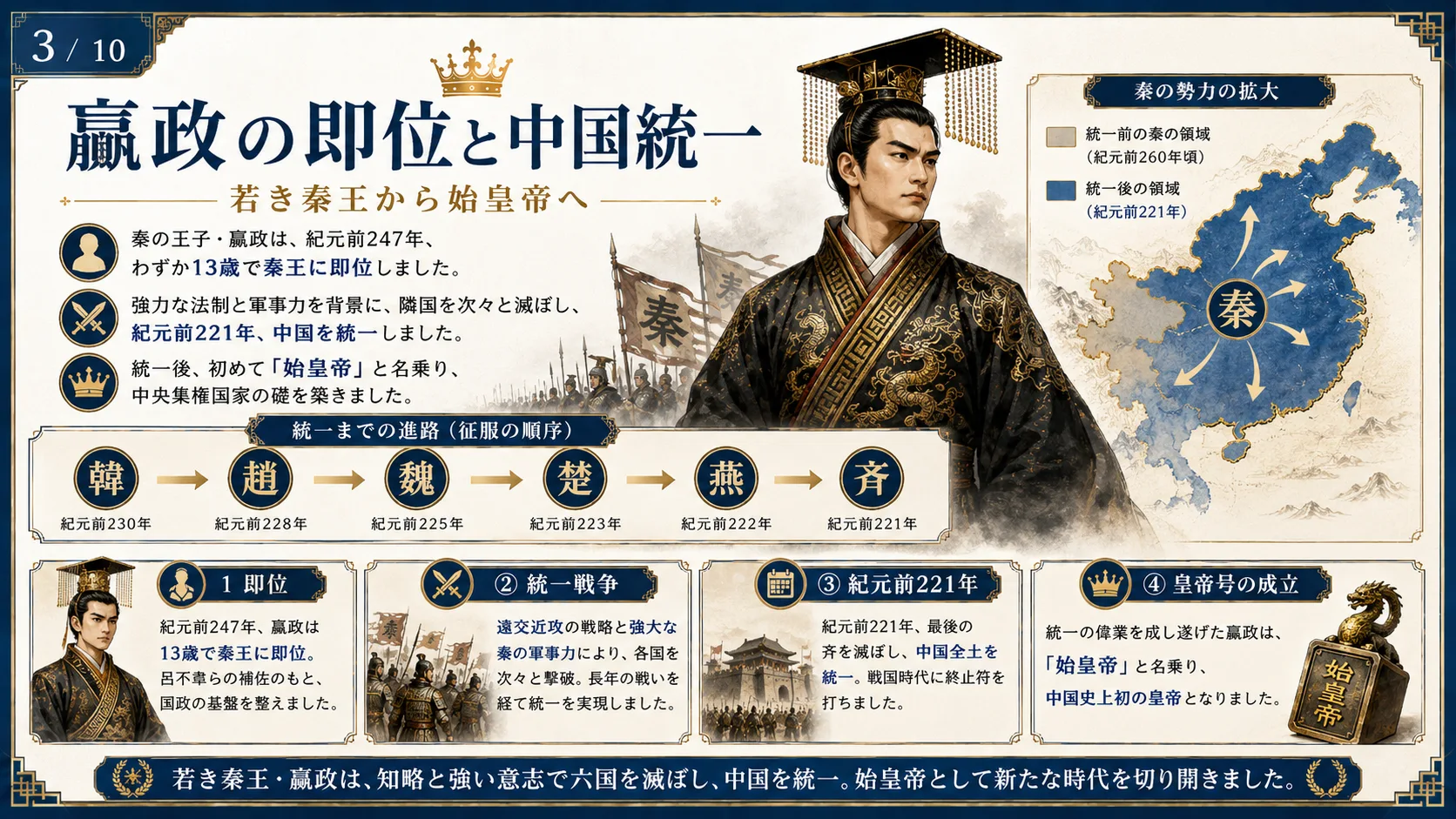 嬴政の即位と中国統一