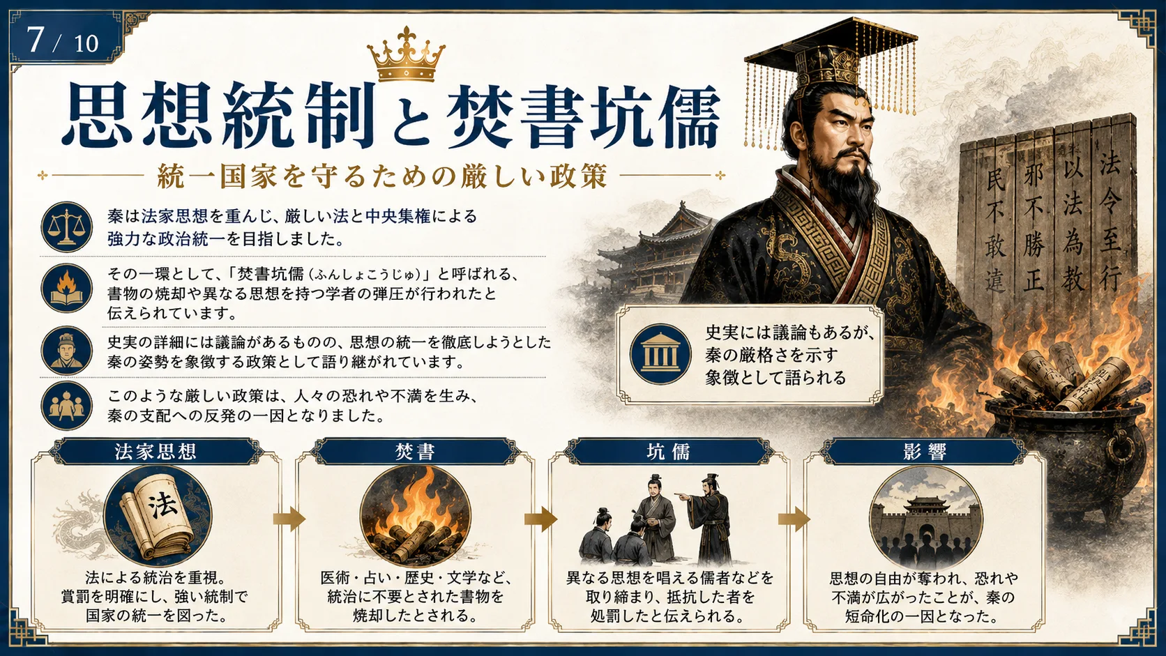思想統制と焚書坑儒