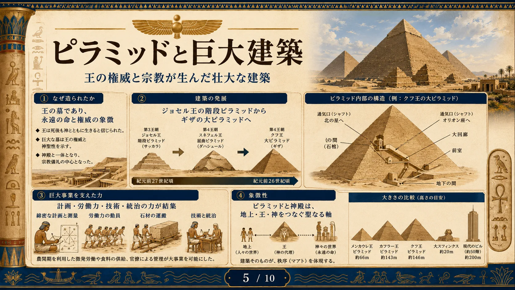 ピラミッドと巨大建築