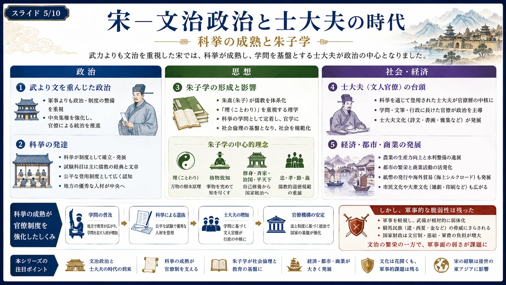 宋 — 文治政治と士大夫の時代