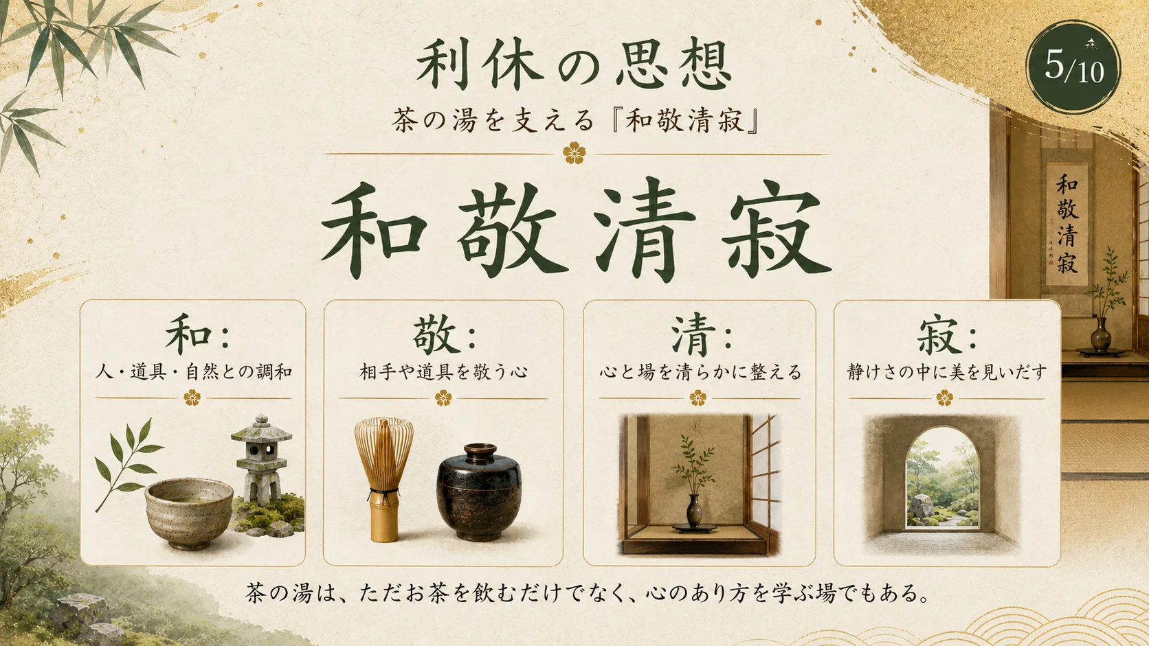 利休の思想 — 和敬清寂