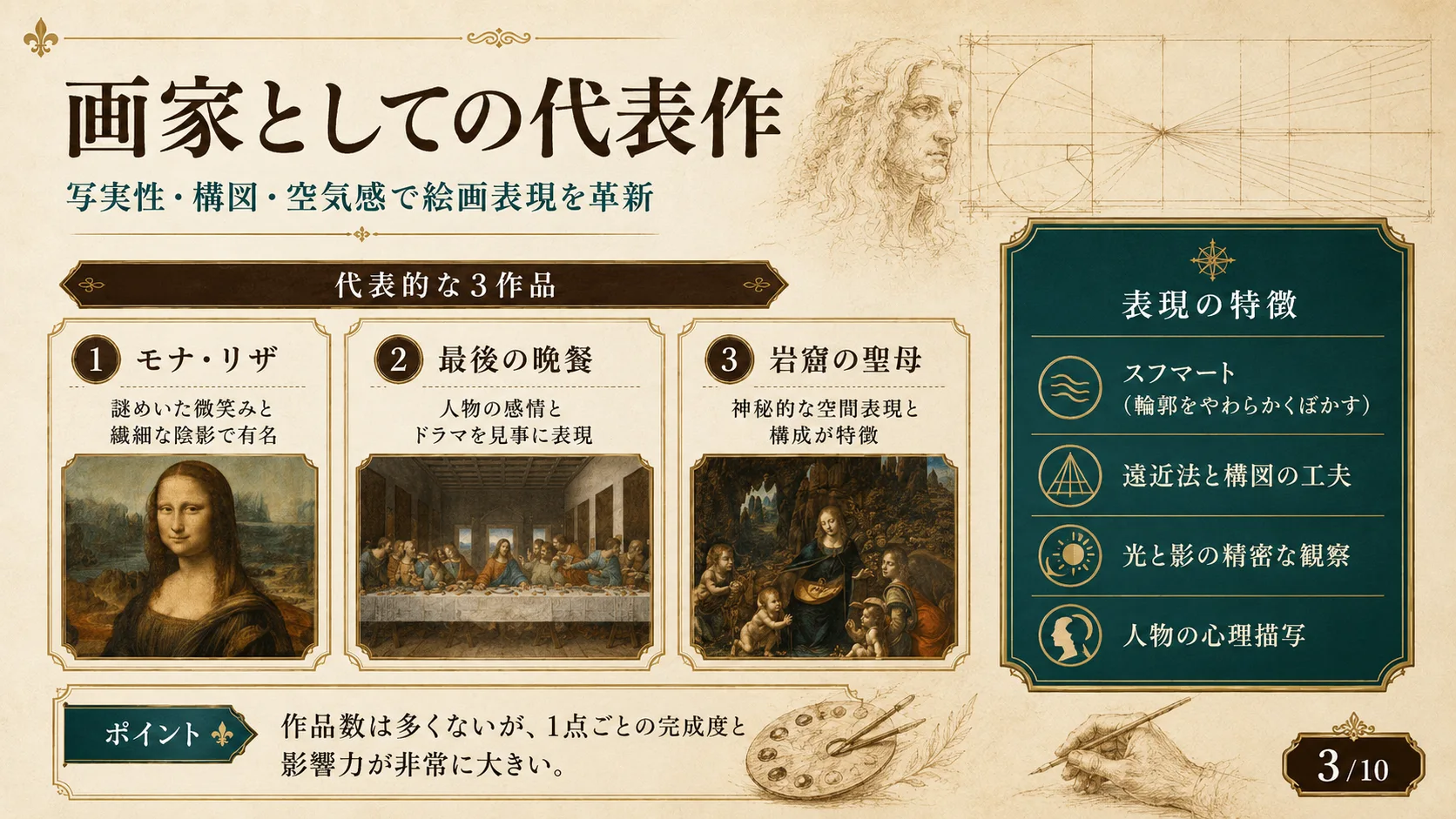 画家としての代表作