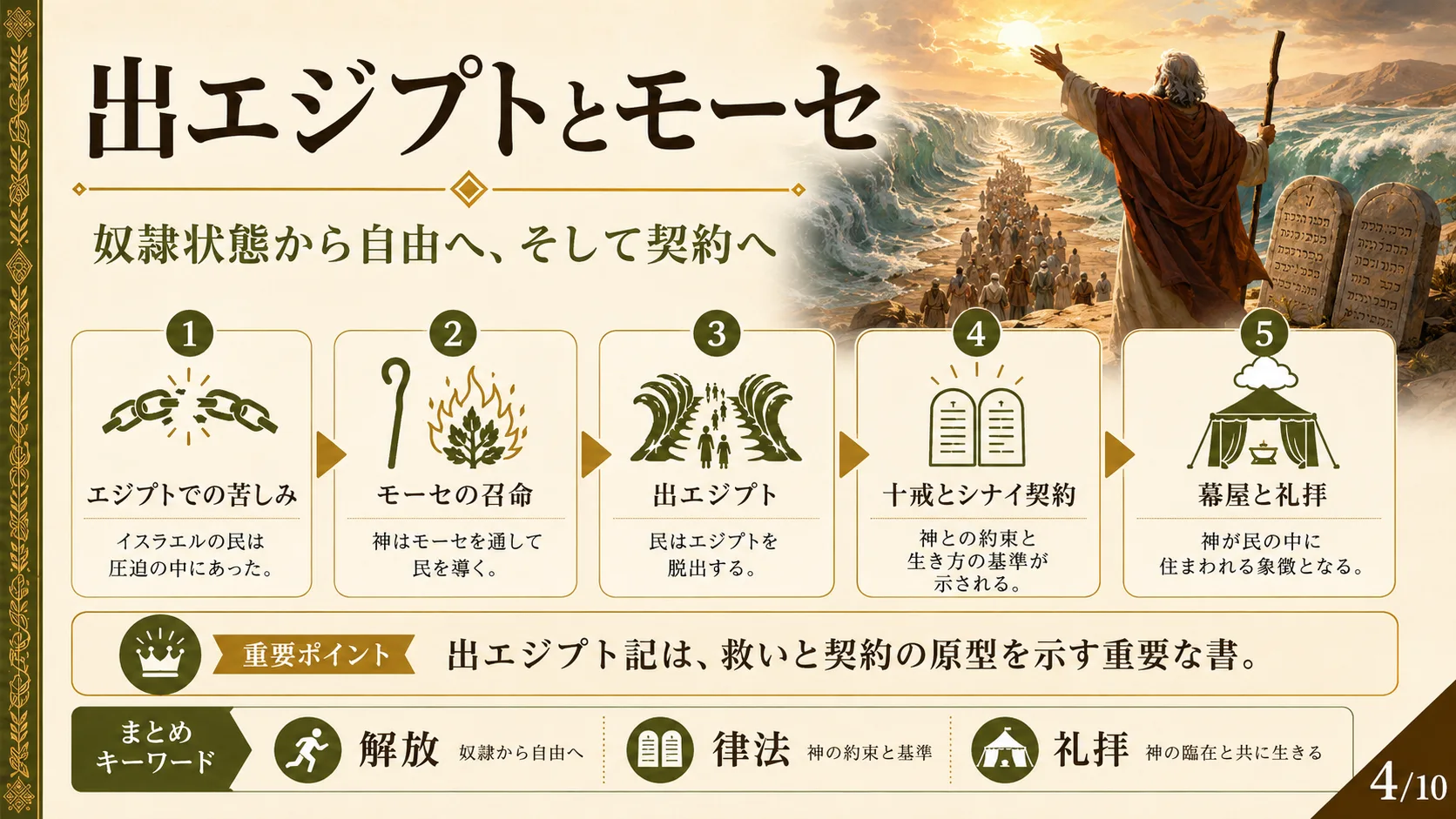 出エジプトとモーセ