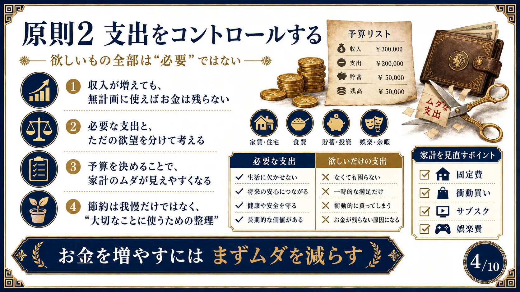 原則2 支出をコントロールする