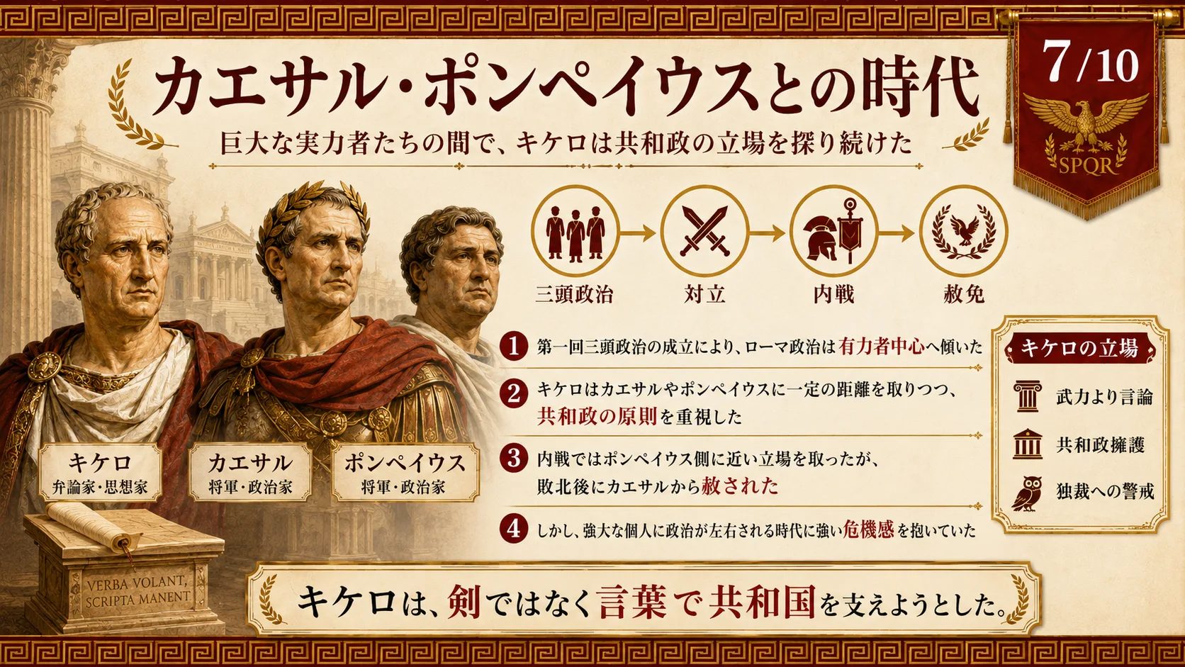 カエサル・ポンペイウスとの時代