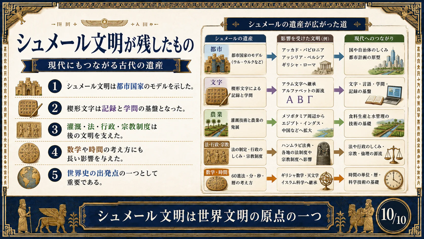 シュメール文明が残したもの