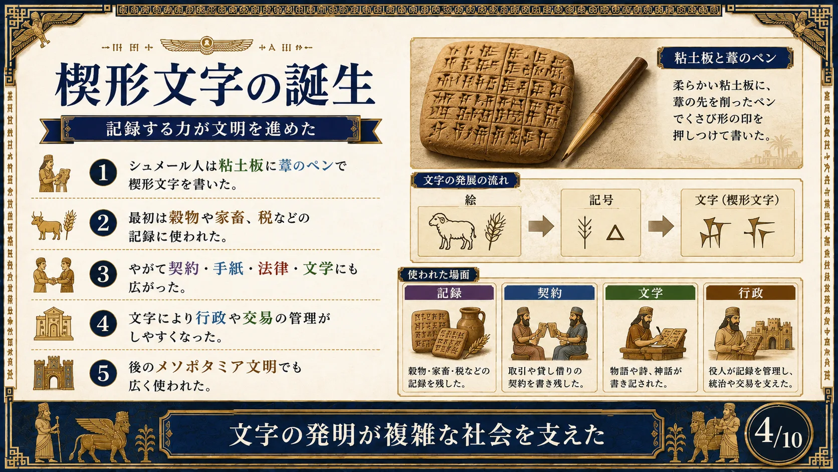 楔形文字の誕生