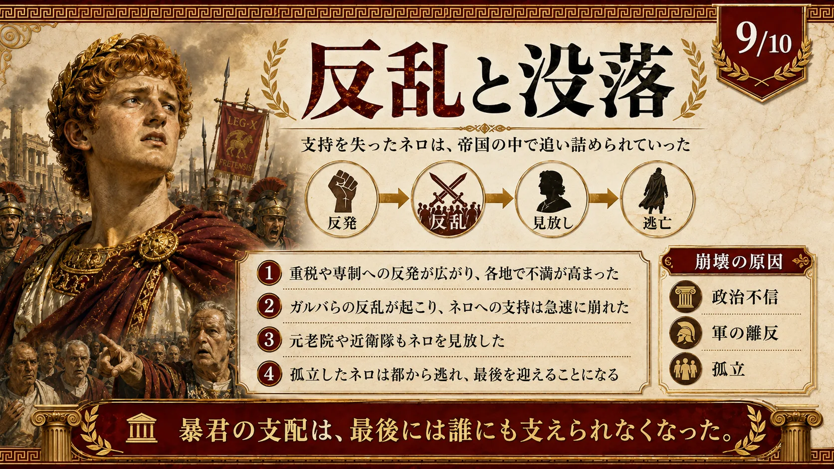 反乱と没落