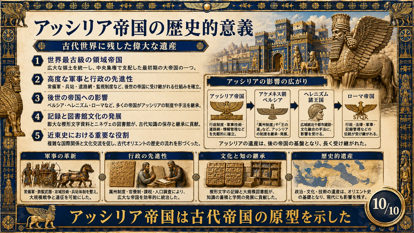アッシリア帝国の歴史的意義