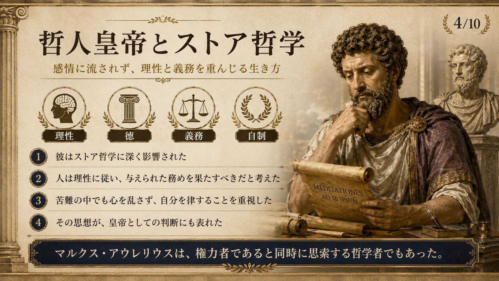 哲人皇帝とストア哲学