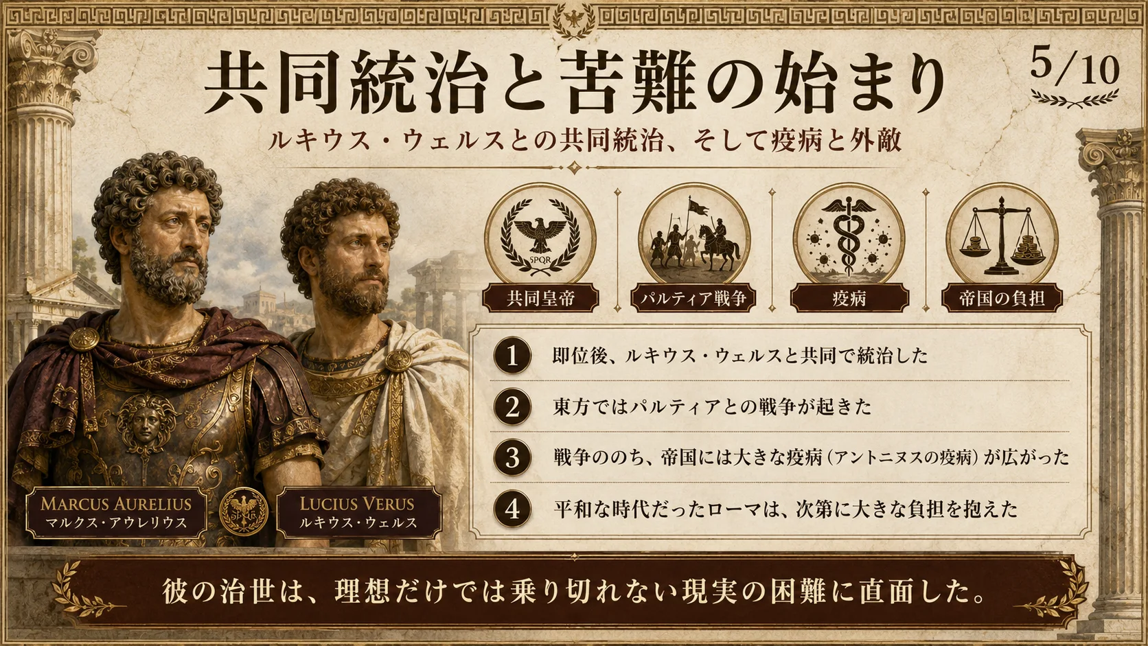 共同統治と苦難の始まり