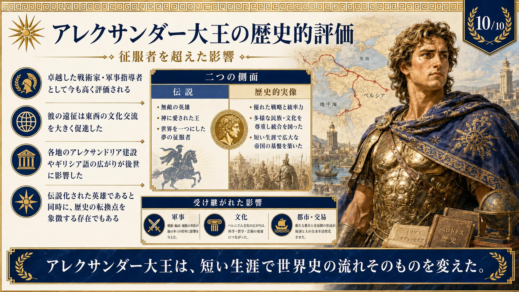 アレクサンダー大王の歴史的評価