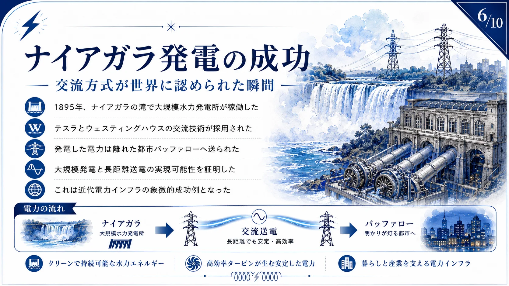 ナイアガラ発電の成功