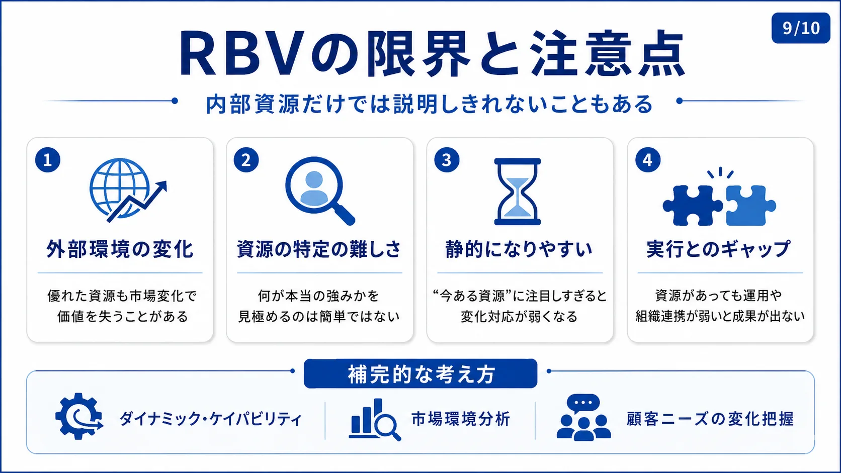 RBVの限界と注意点