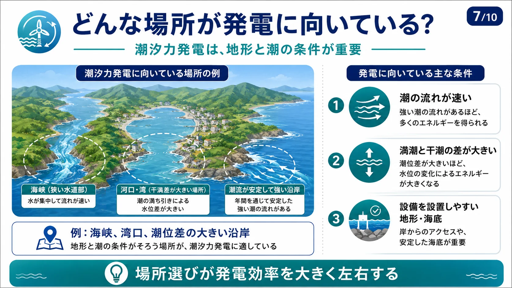どんな場所が発電に向いている？