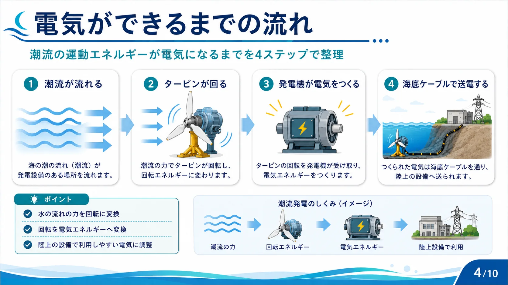 電気ができるまでの流れ