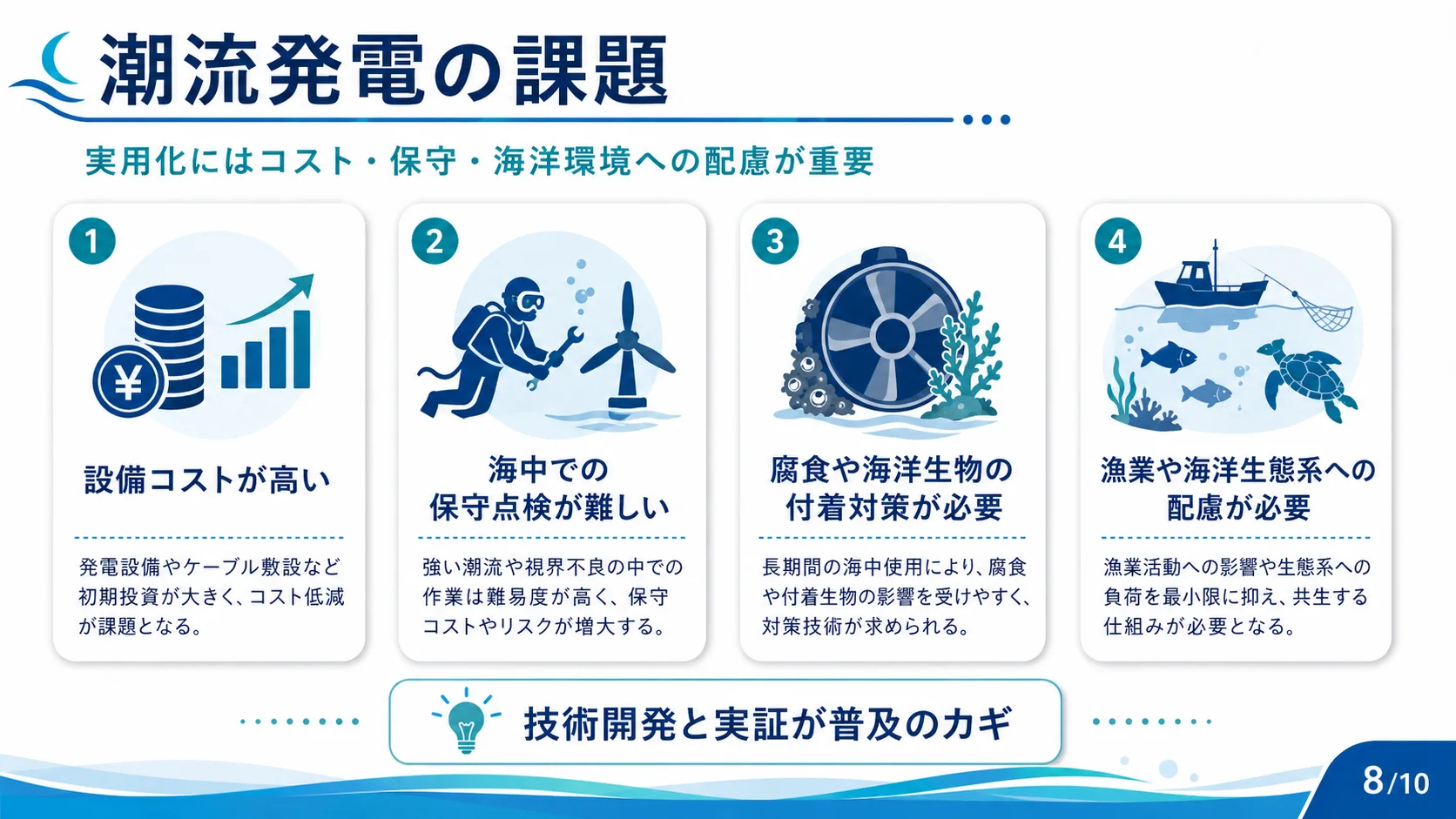 潮流発電の課題