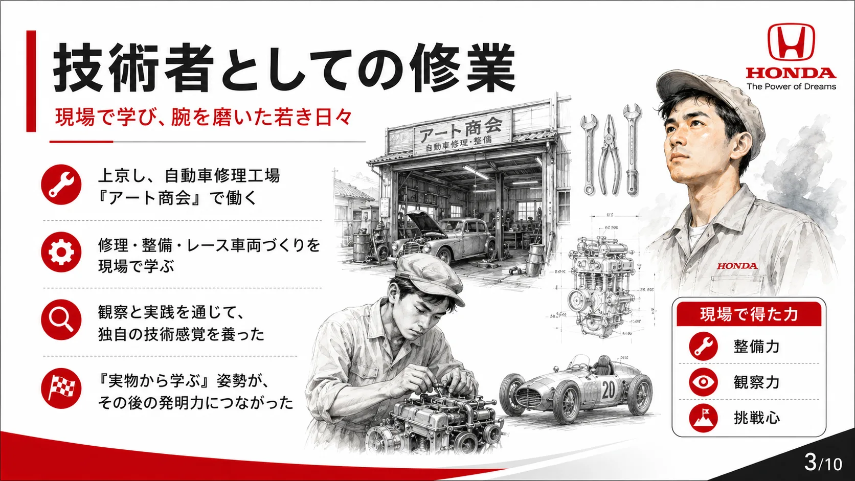 技術者としての修業