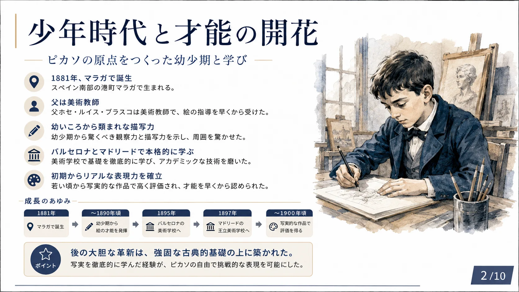 少年時代と才能の開花