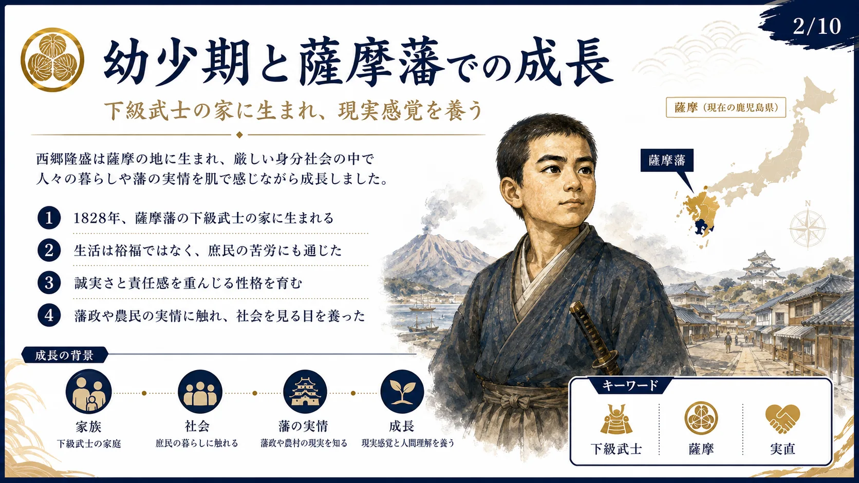 幼少期と薩摩藩での成長