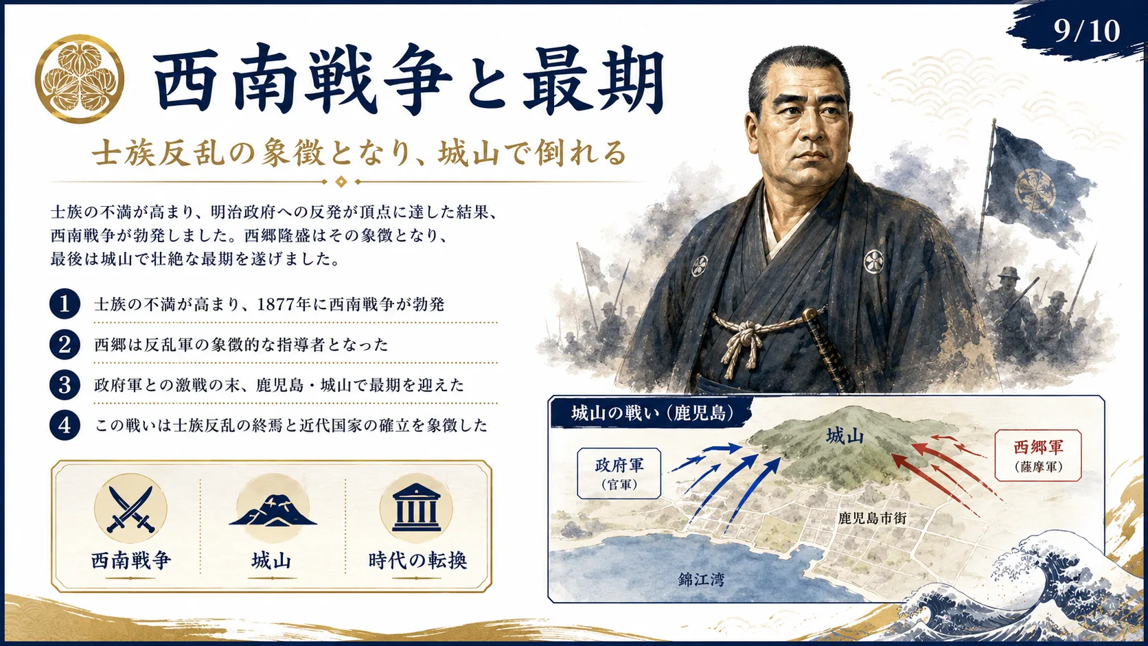 西南戦争と最期