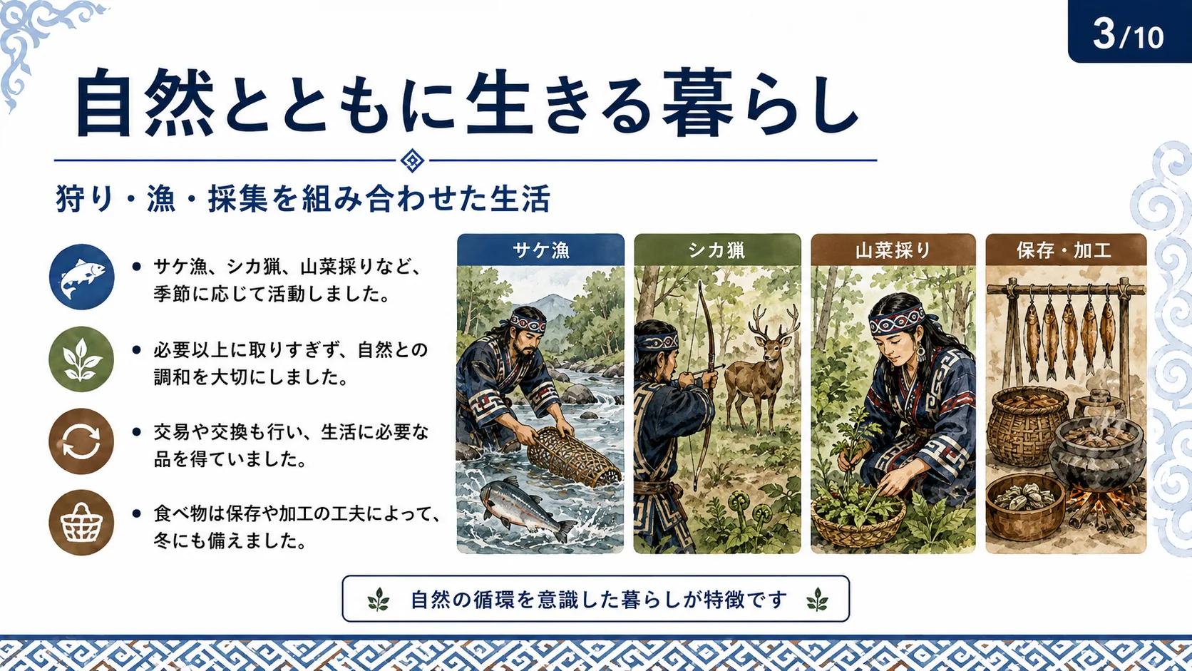 自然とともに生きる暮らし