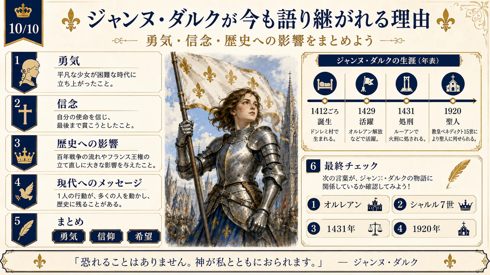 ジャンヌ・ダルクが今も語り継がれる理由